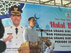 Silaturahmi Lebaran, H. Muchendi Kukuhkan Keluarga Urang Diri Pedamaran