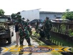 Wujud Menjaga Lingkungan, Kodim 0402/OKI-OI Laksanakan Jum’at Bersih